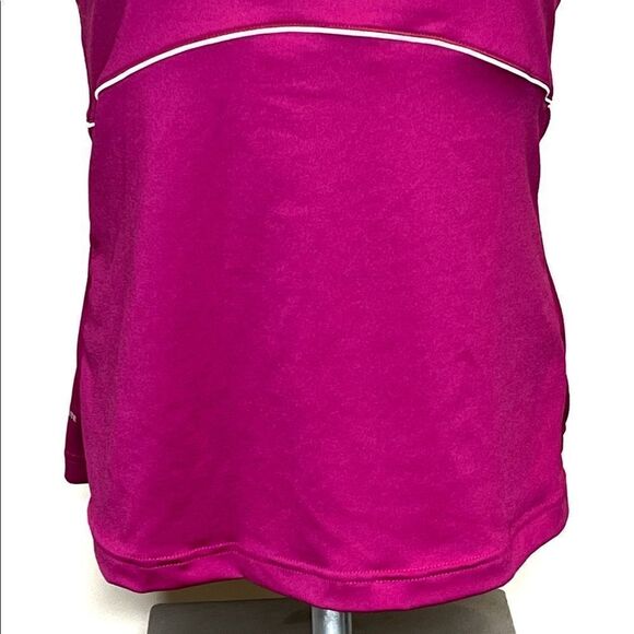 Adidas NWT berry and white motivate tank top with shelf bra size L - Picture 3 of 16